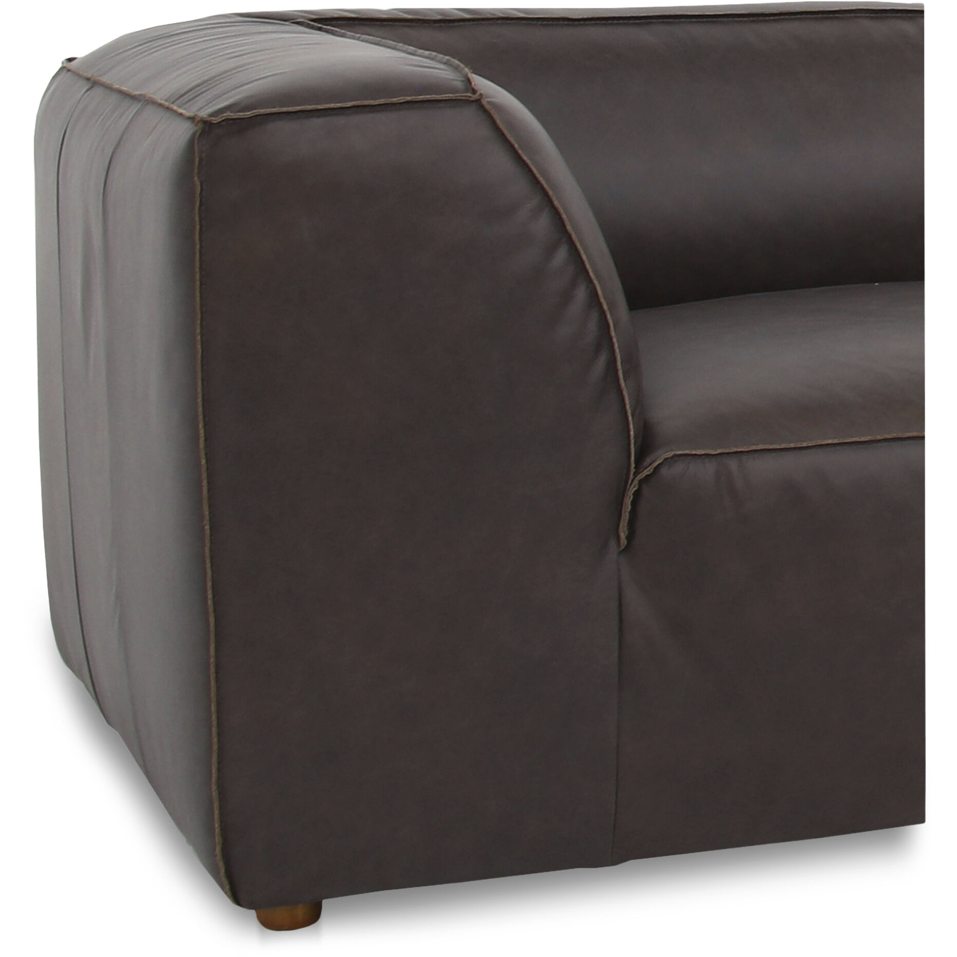 Form Brown Modular Sectional in Dark Brown, Classic L-Shaped